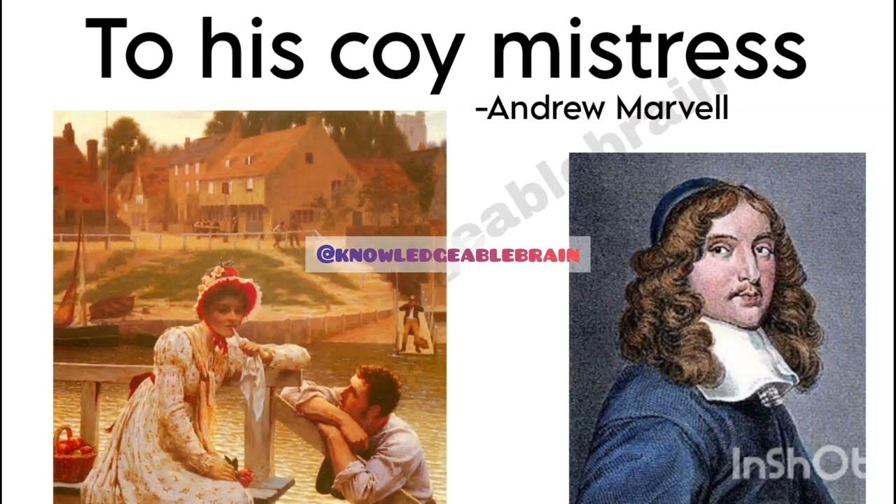 To his coy mistress by Andrew marvell// English literature YouTube