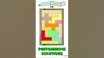 Not an image. #73 (Solution SETUP) Pentominoes Math Puzzle #mathchallenge #Shorts #puzzlegame