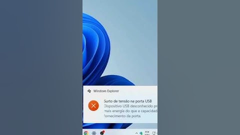 Surto de tensão na porta USB no PC/Notebook e AGORA? #usb #windows #shorts
