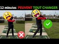 Golf  comment garder les bras tendus allongs  cours de golf