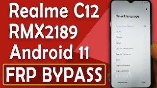 Realme C12 FRP Bypass | RMX2189 FRP Bypass | Realme C12 Google Account Remove | FRP Bypass 2024