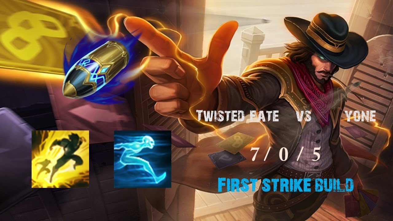 [Ragedad] LOL 14.7 Twisted fate vs Yone First strike build [KR SV]