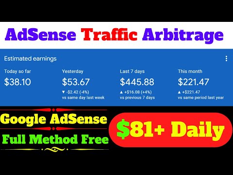 AdSense Arbitrage Full Method Free | Earn Money From Google AdSense