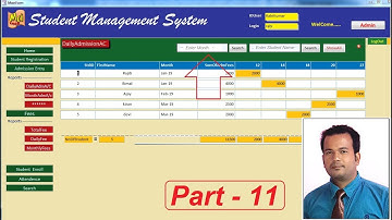 Student Management System in Access 2007 Part 11- Daily Admission Report 2 ,Conditional formatting