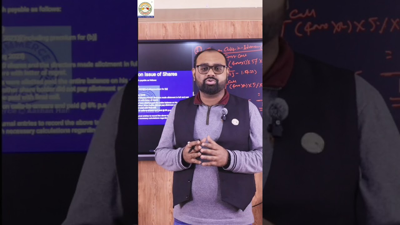 Issue of Shares under Company Accounts 