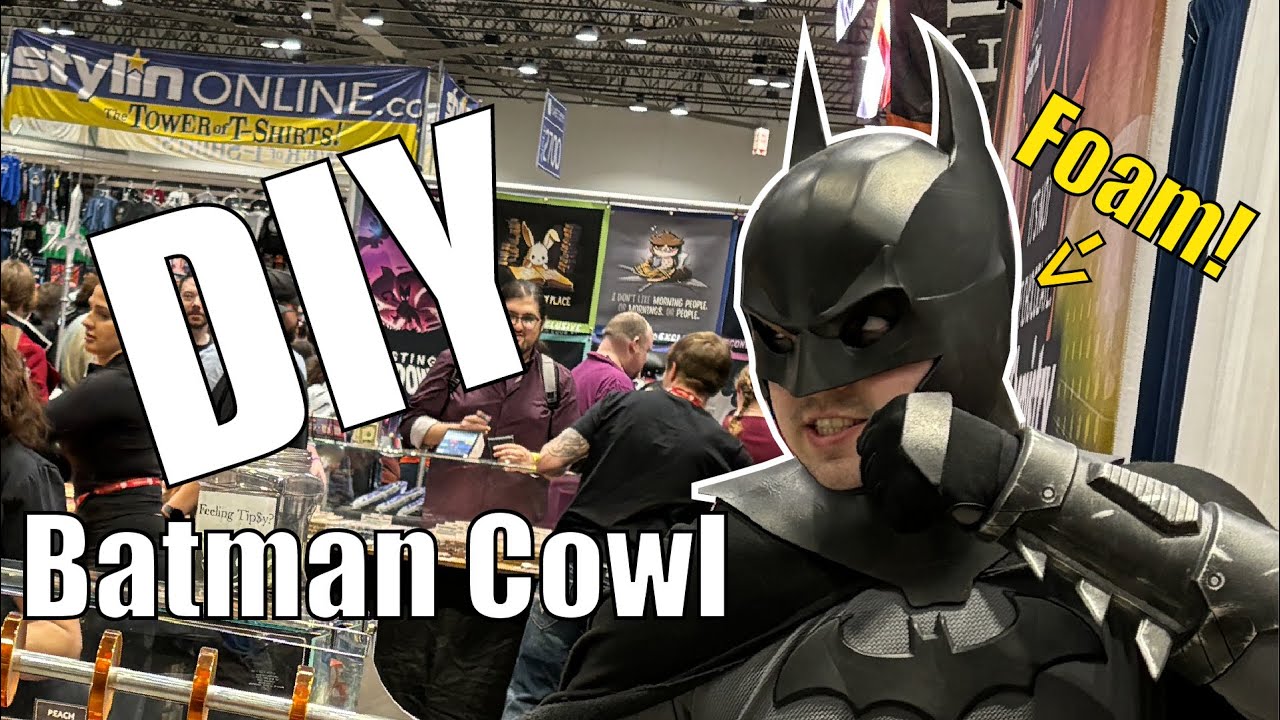 Как сделать маску Бэтмена из пенопласта (Arkham Origins)