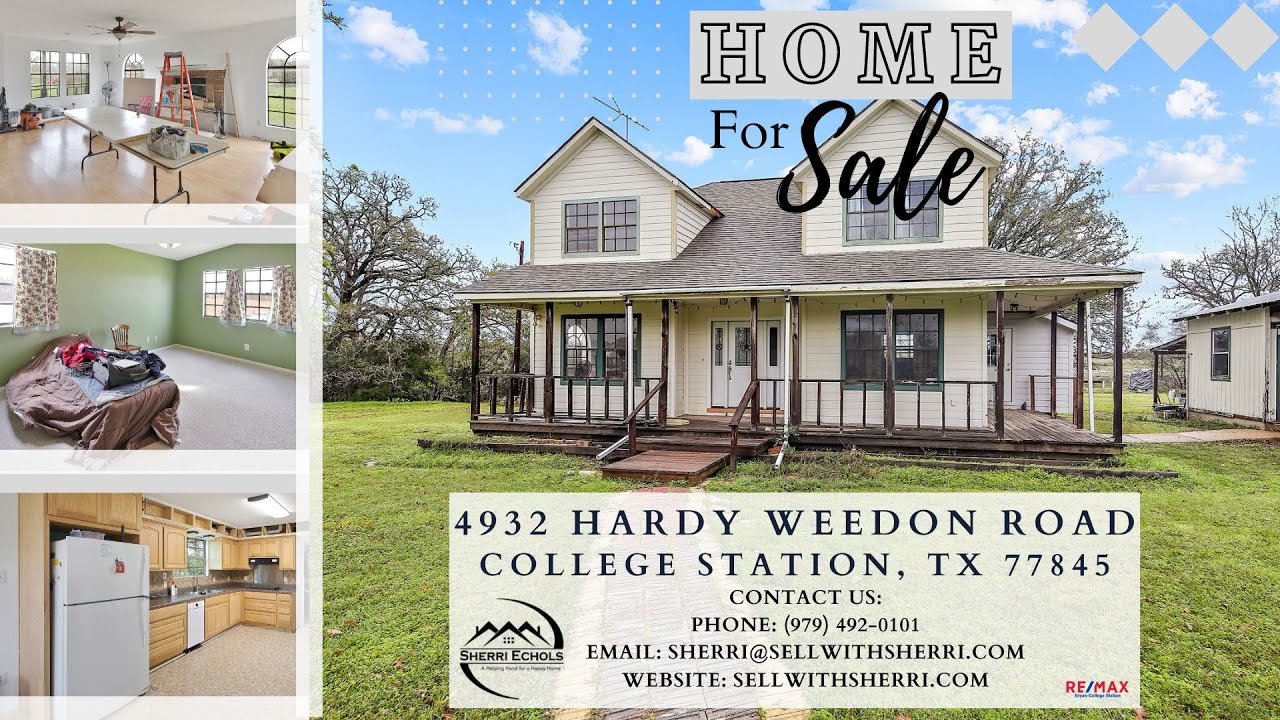 Charming Country Home for Sale in College Station! #sherriecholsrealtor #sellwithsherri