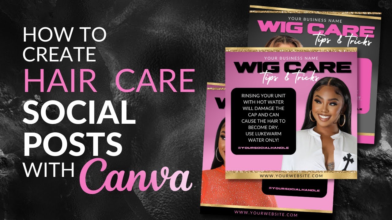 How To Create Hair Care Flyers Using Canva YouTube