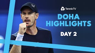 Murray Faces Muller; Gasquet, Monfils & Davidovich Fokina All Play | Doha 2024 Day 2 Highlights