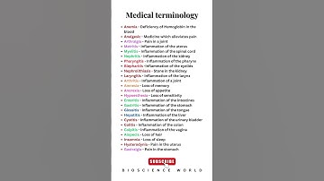 Medical terms || Medical terminology Part - 1 #shorts