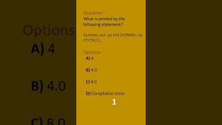 JAVA QUESTION 36 || MATH CLASS
