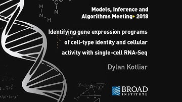 MIA: Dylan Kotliar, Identifying gene expression programs with scRNA-Seq; Aleksandrina Goeva, NMF