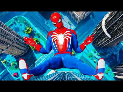 SPIDERMAN CRAZY JUMPS/FALLS #12 (GTA 5 Spider-Man Fails)
