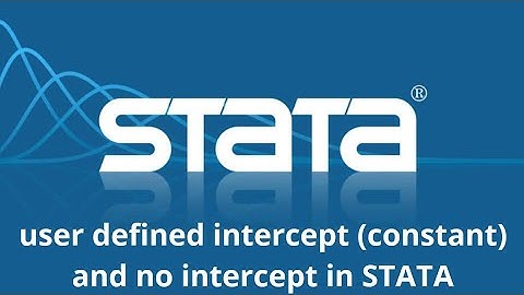 user defined constant intercept and zero intercept in regression using STATA