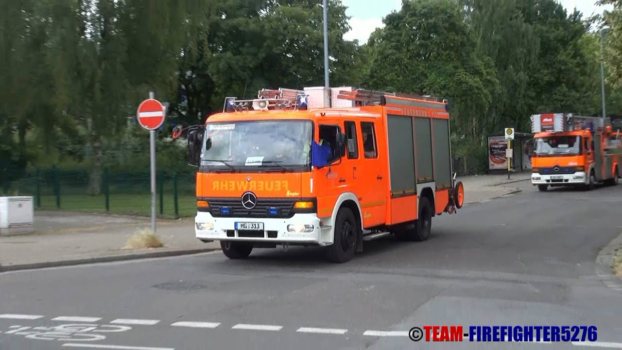 2x HLF20/16 FF MG Rheydt + Reserve-ELW + 2x Reserve-DLK23/12 BF Mönchengladbach