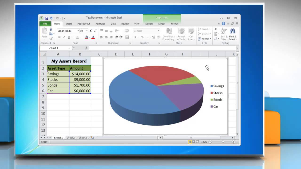 Create Pie Chart In Excel 2010