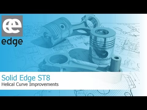 Solid Edge ST8 - Helical Curve Improvements