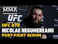 Nicolae Negumereanu Reacts To Eye Pokes: 'Thank God I Was Able To Finish the Fight' | UFC 272