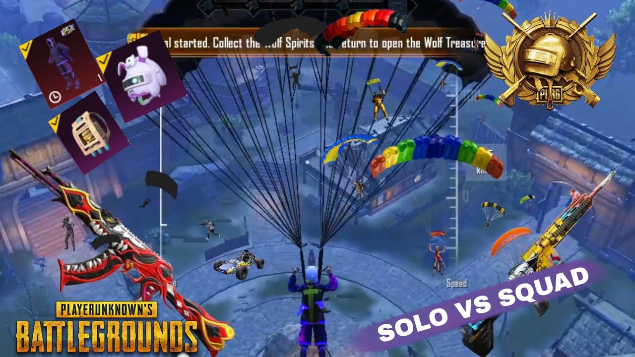Solo Vs Squad Pubg Gameplay😱🔥 || Pubg Mobile Gameplay || Akm,M16 ...