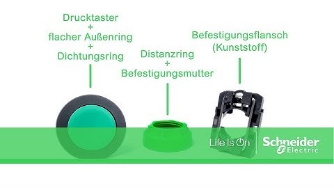 Harmony XB5 Flush für flachen Einbau - Montage