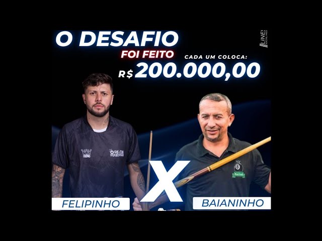 BAIANINHO X FELIPINHO - R$ 400.000,00 - O JOGO MAIS CARO DA HISTÓRIA - AO  VIVO 