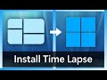 Installing Windows 1.01 to Windows 11 - Time Lapse