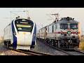 Morning Train Spotting ft. Vande Bharat Express and Leelan Express