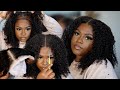 STEP BY STEP INSTALL + HOW TO GET JUICY DEFINED CURLS | 5X7 HD KINKY CURLY CLOSURE GEETA HAIR