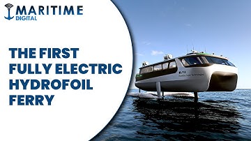 The first fully electric hydrofoil ferry...
