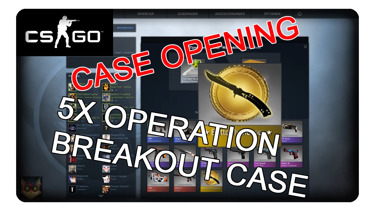 5X OPERATION BREAKOUT CASE CSGO Case Opening CounterStrike