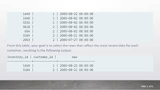 Selecting Columns in PostgreSQL: How to Find the Most Recent Dates for Each Customer Effectively