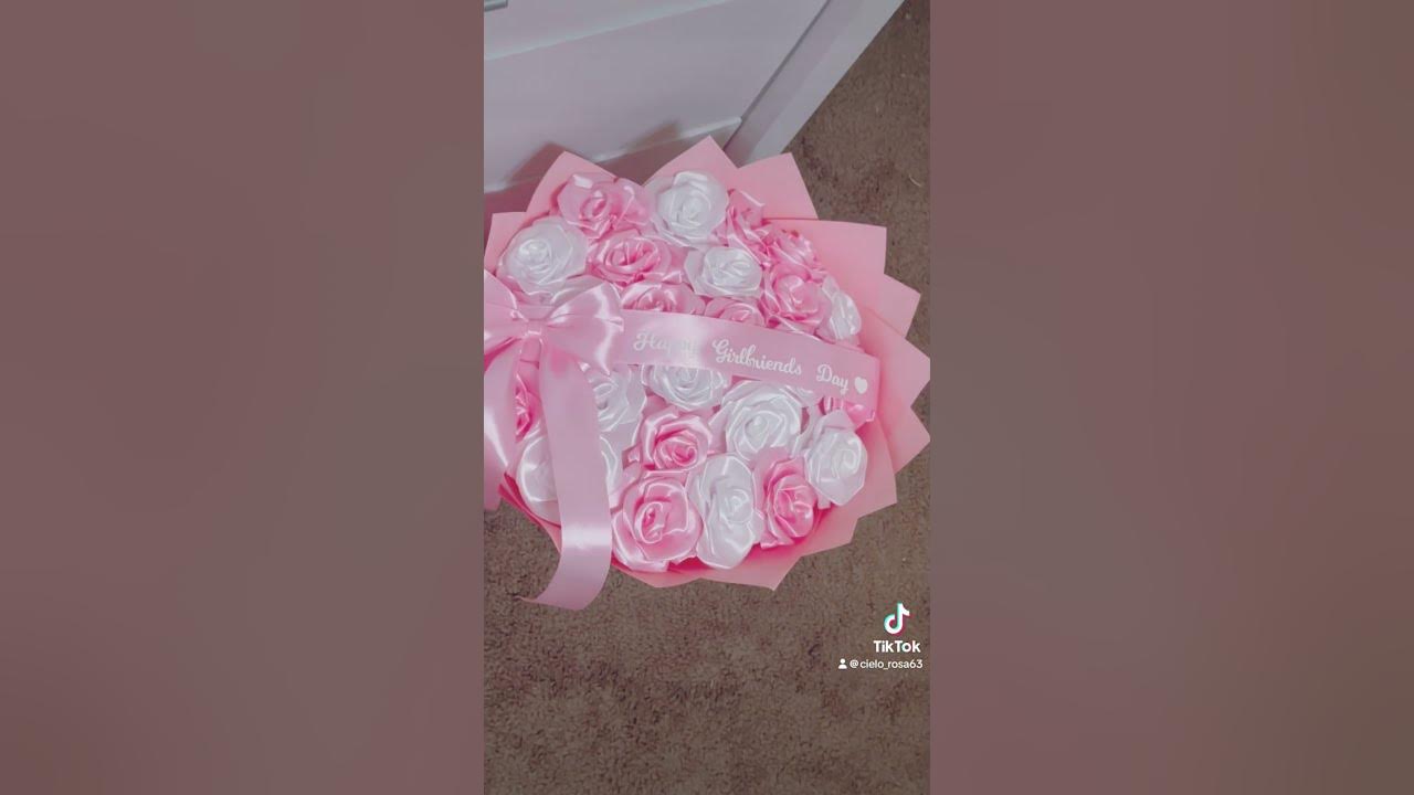 Ribbon Rose Bouquet #ribbonflowers #giftsforher #smallbusiness #roses #bouquets #ramobuchon #fyp #fy