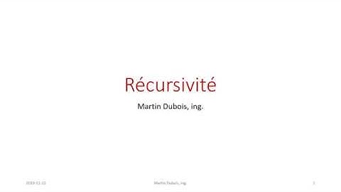500 - Recursivite