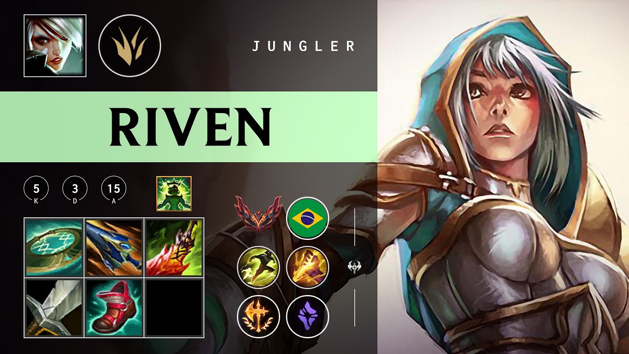 Riven Jungle vs Hecarim - BR Grandmaster Patch 26.04
