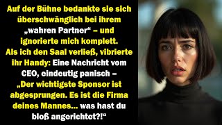Sie dankte ihrem „echten Partner“ – und verlor alles, als ich die Wahrheit enthüllte