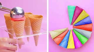 Amazing Ice Cream Cone Ideas | So Yummy Chocolate Cake Recipes | Easy Dessert Recipes