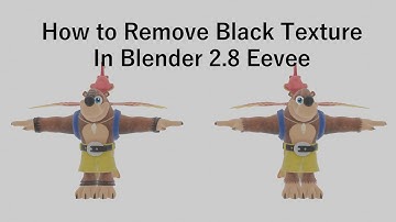 How to Remove Transparent Black Textures on Models:  Blender 2.8+ Eevee Tutorial