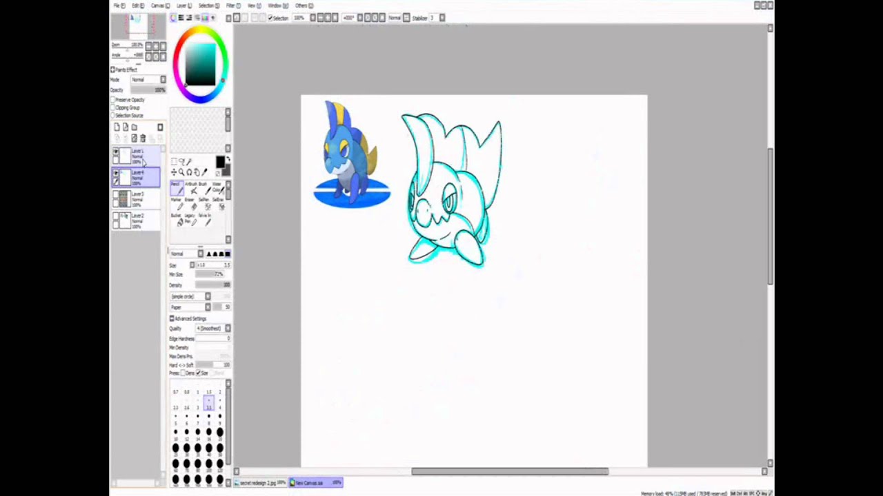 Pokemon tutorial: Gen 1 ken sugimori style - YouTube