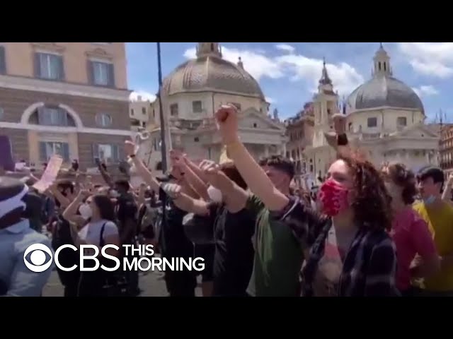 Worldwide protests honor George Floyd and Black Lives Matter in defiance of coronavirus fears