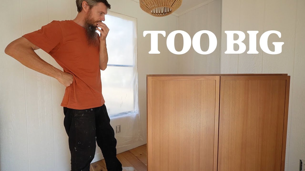 Tiny Dining Room, Big Struggle - Modern Cabinets - Salvaged Mobile Home ReBuild