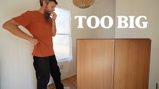 Tiny Dining Room, Big Struggle - Modern Cabinets - Salvaged Mobile Home ReBuild