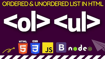 Ordered and Unordered list in HTML in hindi