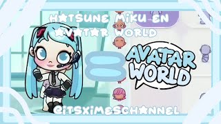Como hacer a Hatsune Miku en Avatar World