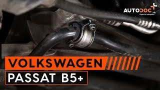 Kako zamenjati nosilce prednjega stabilizatorja na VW PASSAT B5+ [VODIČ]