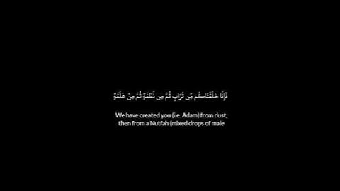 ياأيها الناس إن كنتم فى ريب من البعث فإنا #سورة الحج#