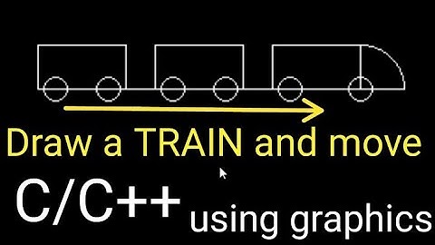 Moving Train 🚆 with​ Sound || C/C++ using Graphics ||