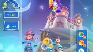 Bubble Witch 2 Saga Level 2436 with no booster & 1 bubble left