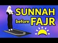How to pray sunnah before fajr for woman beginners  with subtitle