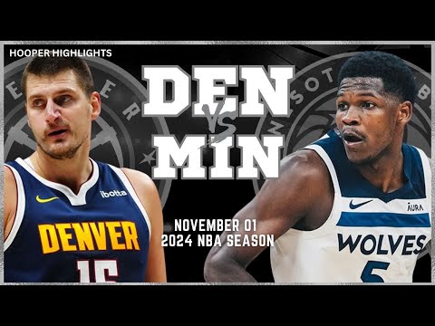 Denver Nuggets vs Minnesota Timberwolves Full Game Highlights | Nov 1 | 2024 NBA Season