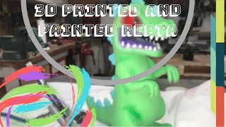How to Fill PLA Prints///Air Brushing Reptar
